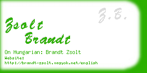 zsolt brandt business card